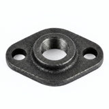 Platine noire ovale - photo produit fond blanc 2