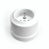 Presa a parete in porcellana — Francese 2P+T 16 A / Bianco
