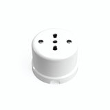 Presa a parete in porcellana — Italiana 2P+T 10/16 A / Bianco