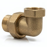 Raccord union coude M/F laiton - photo produit fond blanc 3