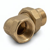Raccord union coude M/F laiton - photo produit fond blanc 8