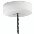 Rosone rotondo in legno, Ø 120 mm — Bianco