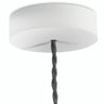 Rosone rotondo in legno, Ø 120 mm — Bianco