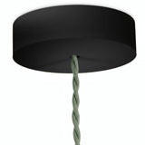 Rosone rotondo in legno, Ø 120 mm — Nero