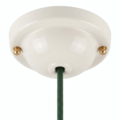 Rosone in ceramica smaltata — Ø 130 mm / Bianco