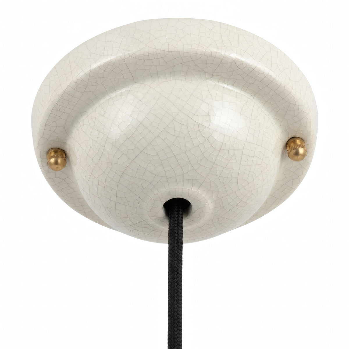 Rosone in ceramica smaltata — Ø 130 mm / Effetto craquelé