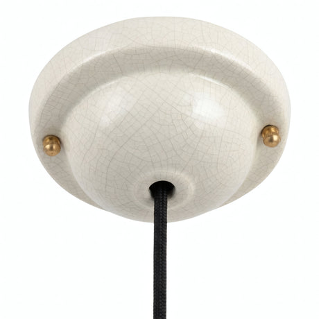 Rosone in ceramica smaltata — Ø 130 mm / Effetto craquelé