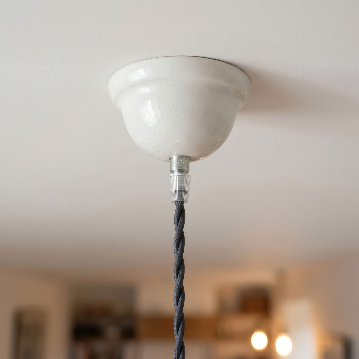 Rosone in ceramica smaltata — Ø 75 mm / Bianco