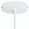 Rosone cilindrico in metallo, Ø 120 mm — Conico in termoplastica / Bianco lucido