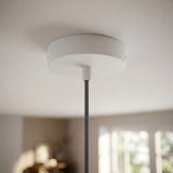 Rosone cilindrico in metallo, Ø 120 mm — Conico in termoplastica / Bianco opaco