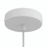 Rosone cilindrico in metallo, Ø 120 mm — Conico in termoplastica / Bianco opaco