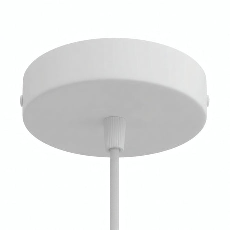 Rosone cilindrico in metallo, Ø 120 mm — Conico in termoplastica / Bianco opaco