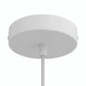 Rosone cilindrico in metallo, Ø 120 mm — Conico in termoplastica / Bianco opaco