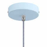Rosone cilindrico in metallo, Ø 120 mm — Conico in termoplastica / Azzurro cielo