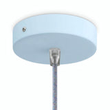 Rosone cilindrico in metallo, Ø 120 mm — Conico in termoplastica / Azzurro cielo