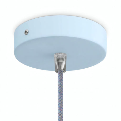 Rosone cilindrico in metallo, Ø 120 mm — Conico in termoplastica / Azzurro cielo