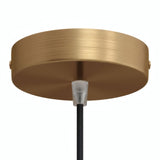 Rosone cilindrico in metallo, Ø 120 mm — Conico in termoplastica / Bronzo satinato