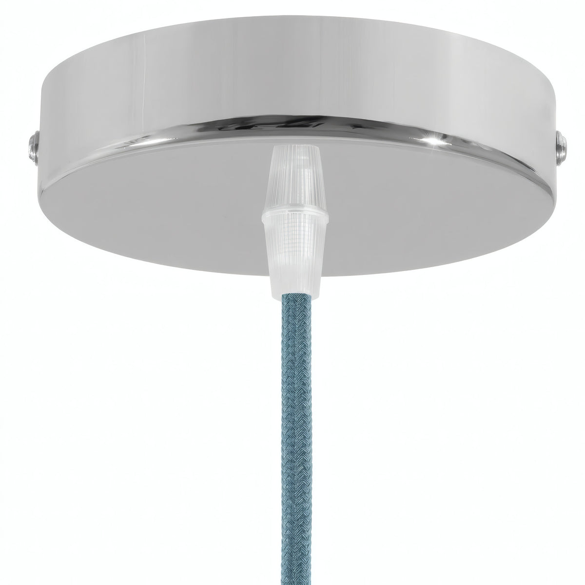 Rosone cilindrico in metallo, Ø 120 mm — Conico in termoplastica / Cromato