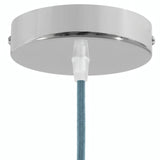 Rosone cilindrico in metallo, Ø 120 mm — Conico in termoplastica / Cromato