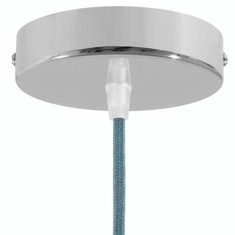 Rosone cilindrico in metallo, Ø 120 mm — Conico in termoplastica / Cromato