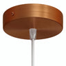 Rosone cilindrico in metallo, Ø 120 mm — Conico in termoplastica / Rame satinato