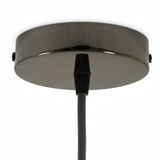 Rosone cilindrico in metallo, Ø 120 mm — Conico in termoplastica / Perla nera