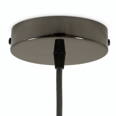 Rosone cilindrico in metallo, Ø 120 mm — Conico in termoplastica / Perla nera