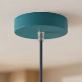 Rosone cilindrico in metallo, Ø 120 mm — Conico in termoplastica / Blu petrolio