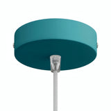 Rosone cilindrico in metallo, Ø 120 mm — Conico in termoplastica / Blu petrolio