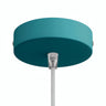 Rosone cilindrico in metallo, Ø 120 mm — Conico in termoplastica / Blu petrolio