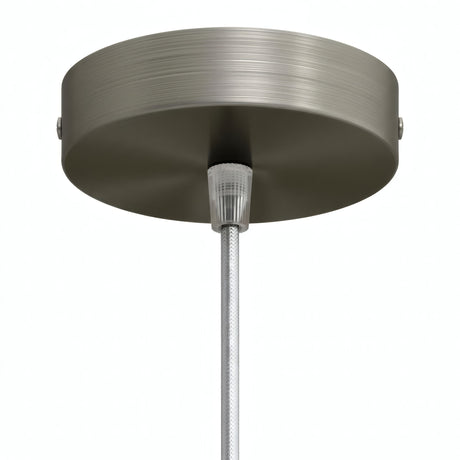Rosone cilindrico in metallo, Ø 120 mm — Conico in termoplastica / Titanio satinato