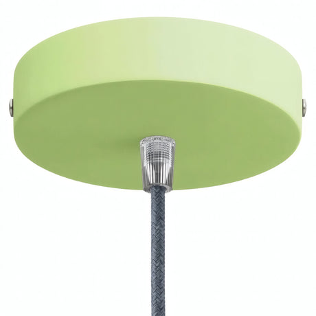 Rosone cilindrico in metallo, Ø 120 mm — Conico in termoplastica / Verde prato