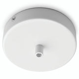 Rosone cilindrico in metallo, Ø 120 mm — Cilindrico in metallo / Bianco lucido