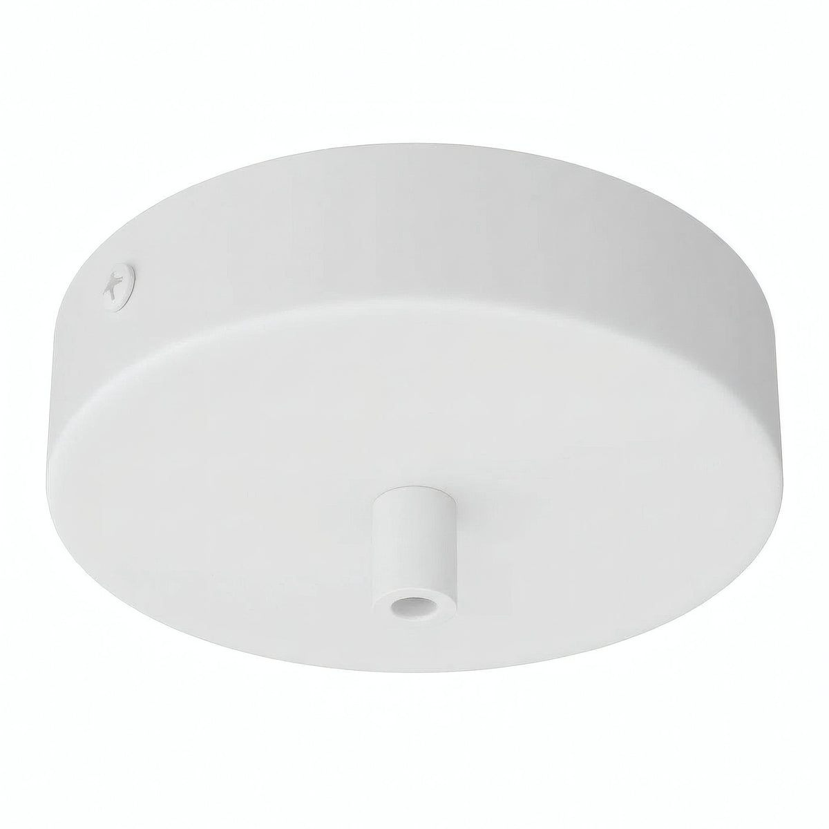 Rosone cilindrico in metallo, Ø 120 mm — Cilindrico in metallo / Bianco opaco