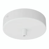 Rosone cilindrico in metallo, Ø 120 mm — Cilindrico in metallo / Bianco opaco