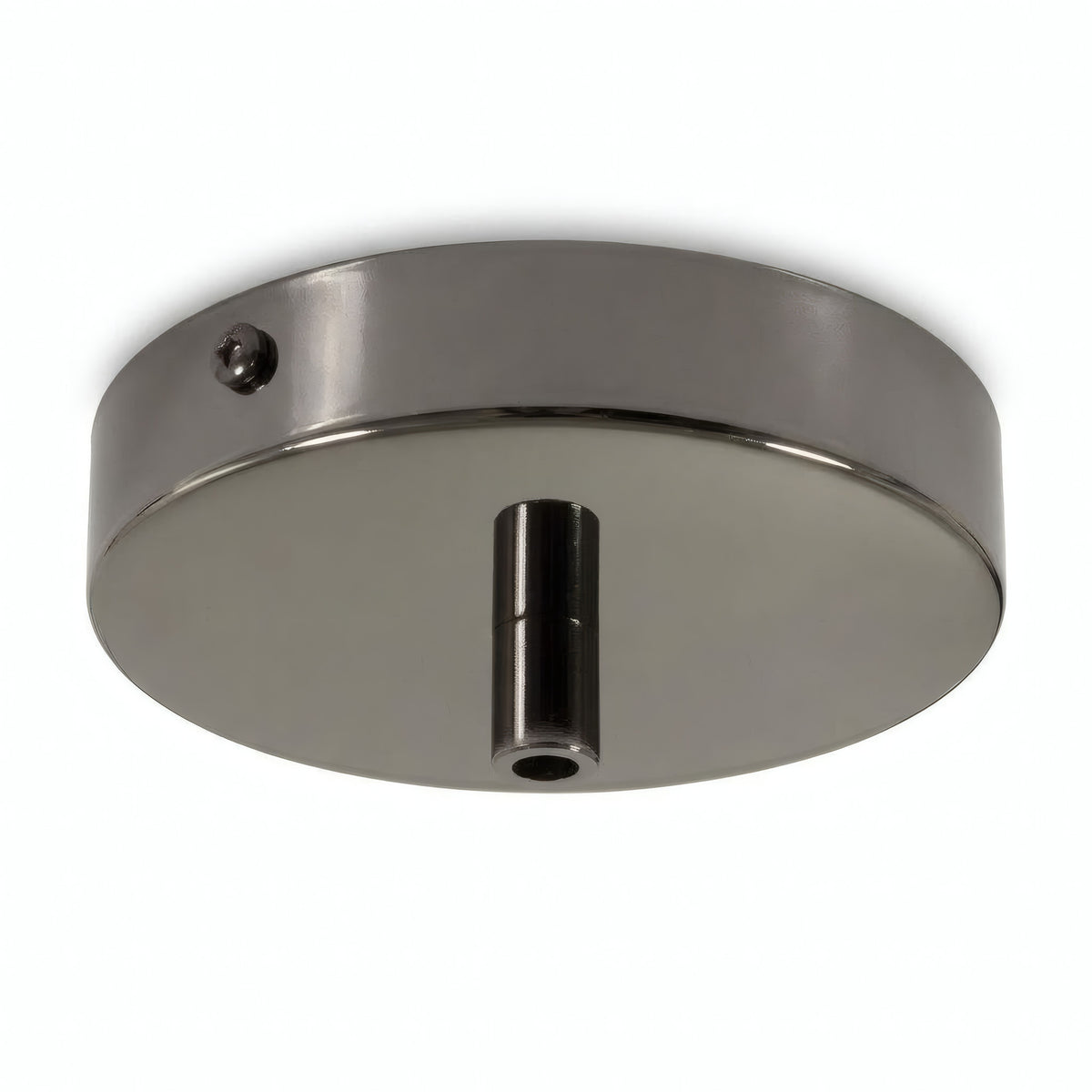 Rosone cilindrico in metallo, Ø 120 mm — Cilindrico in metallo / Perla nera