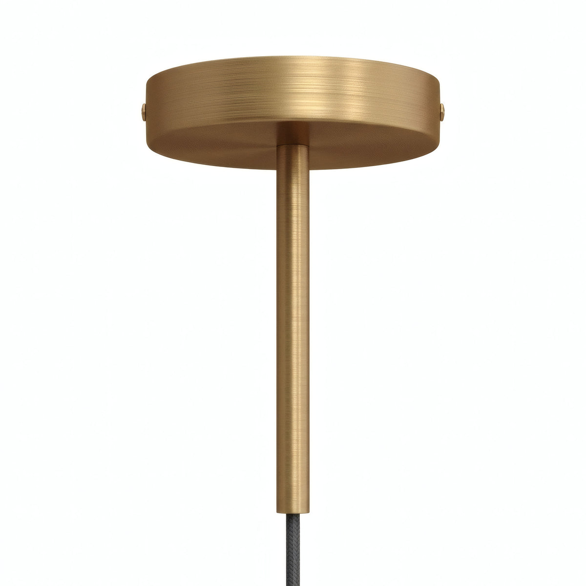Rosone cilindrico in metallo con serracavo da 15 cm — Bronzo satinato
