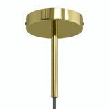 Rosone cilindrico in metallo con serracavo da 15 cm — Ottone