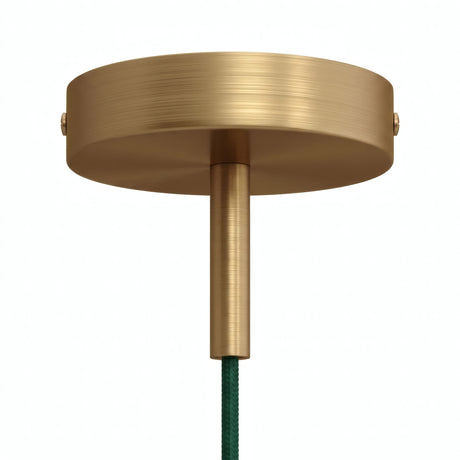 Rosone cilindrico in metallo con serracavo da 7 cm — Bronzo satinato
