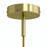Rosone cilindrico in metallo con serracavo da 7 cm — Ottone