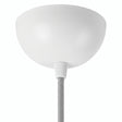 Rosone semisferico in metallo, Ø 100 mm — Bianco lucido