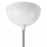 Rosone semisferico in metallo, Ø 100 mm — Bianco lucido