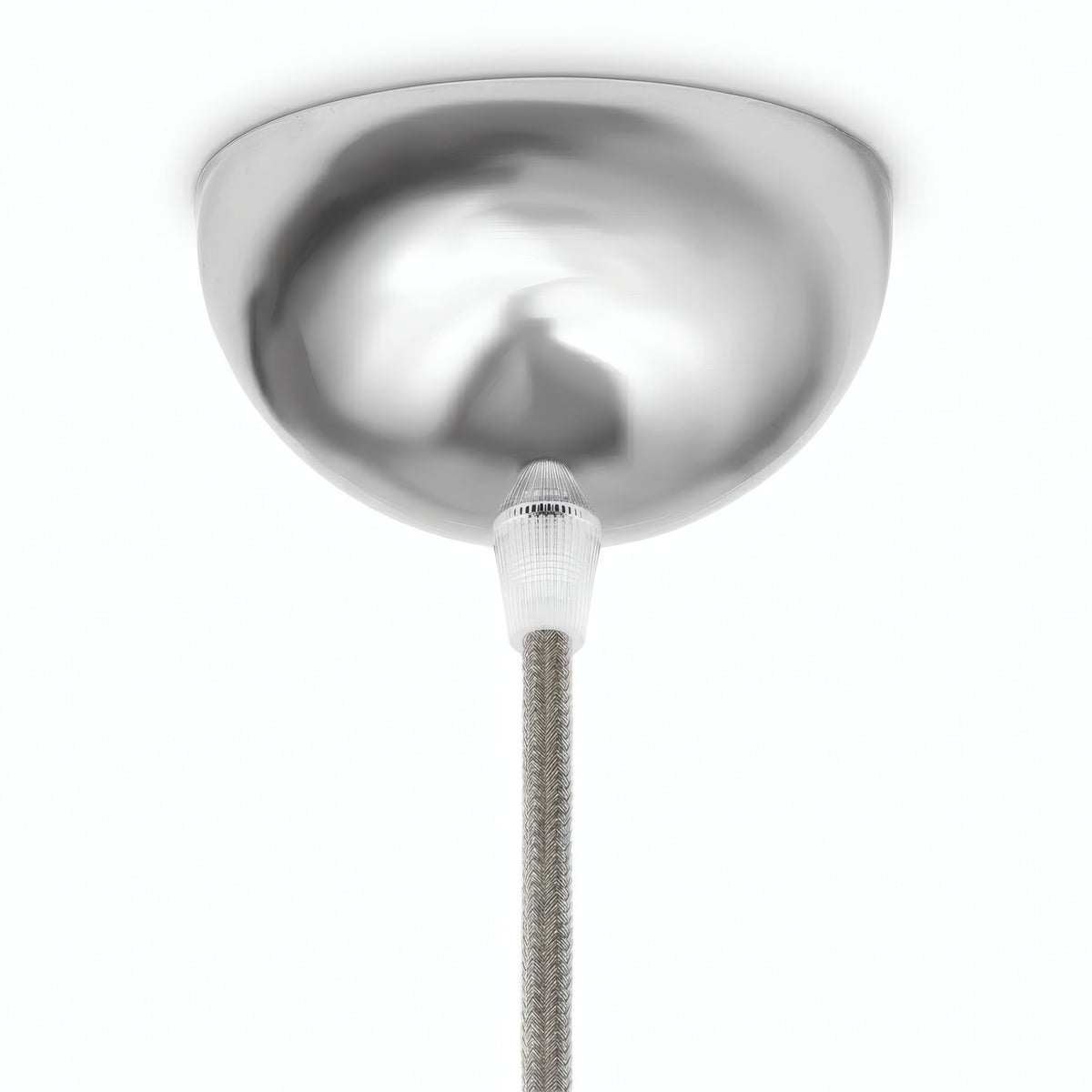 Rosone semisferico in metallo, Ø 100 mm — Cromato