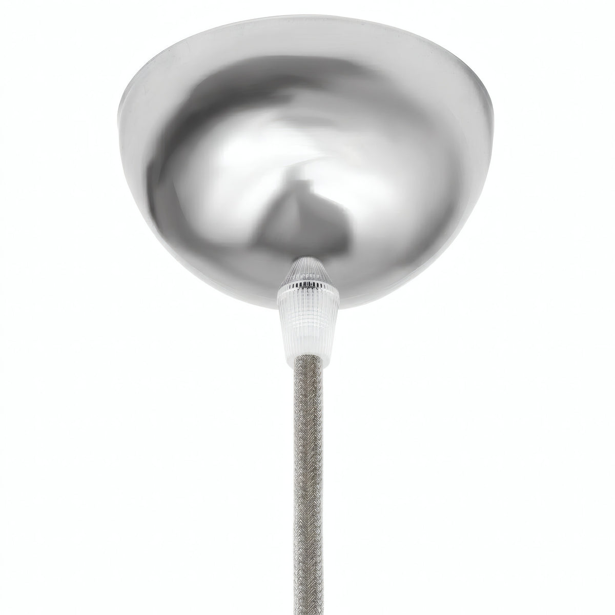 Rosone semisferico in metallo, Ø 100 mm — Cromato
