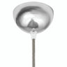 Rosone semisferico in metallo, Ø 100 mm — Cromato