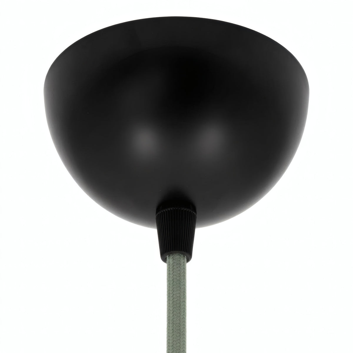 Rosone semisferico in metallo, Ø 100 mm — Nero