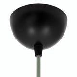 Rosone semisferico in metallo, Ø 100 mm — Nero