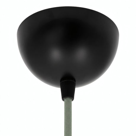 Rosone semisferico in metallo, Ø 100 mm — Nero