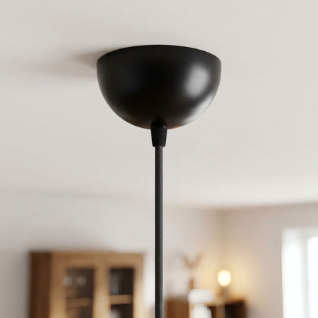 Rosone semisferico in metallo, Ø 100 mm — Nero