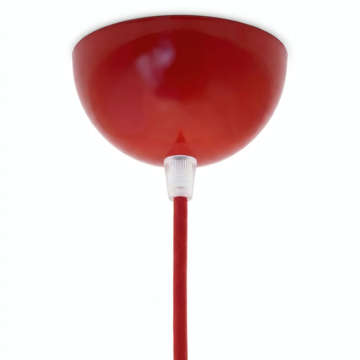 Rosone semisferico in metallo, Ø 100 mm — Rosso